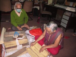 BRC Kolkata Team Preserving Manuscripts